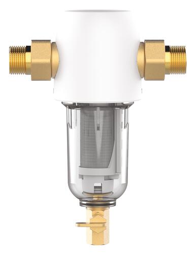 Filtre auto-nettoyant 40 microns, compact, sans cartouche, avec vis de purge intégrée